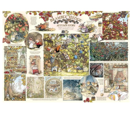 【超希少 未開封】BRAMBLY HEDGE 春のピクニック ジグソーパズル Cobble Hill Brambly Hedge Autumn Story Puzzle (1000 piece)