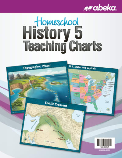 Abeka History 5 Homeschool Teaching Charts - Revised