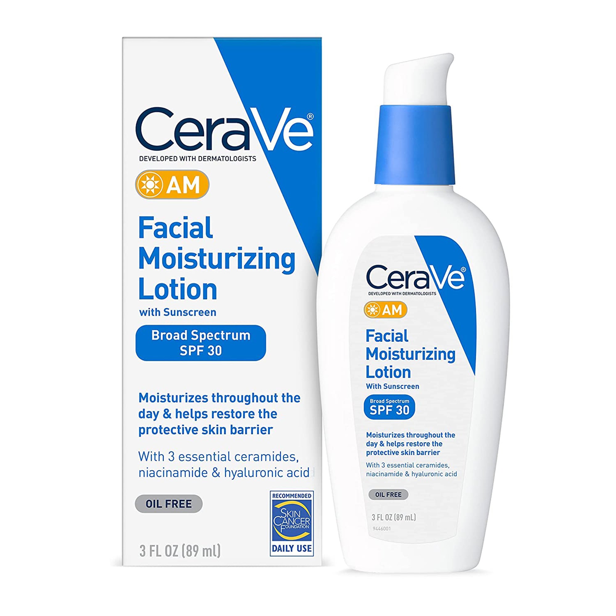 CeraVe AM Facial Moisturizing Lotion with Sunscreen MK 1229989