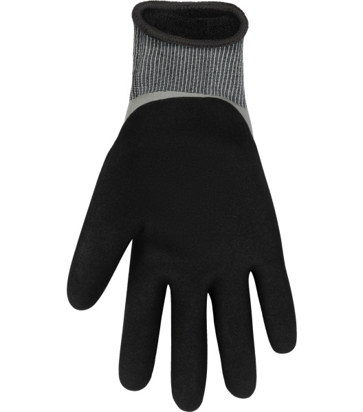 HydroFlector&trade; Lined Waterproof Thermal Knit Shell & Double-Coated Nitrile, Gray, large
