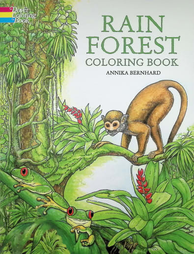 Rain Forest Coloring Book