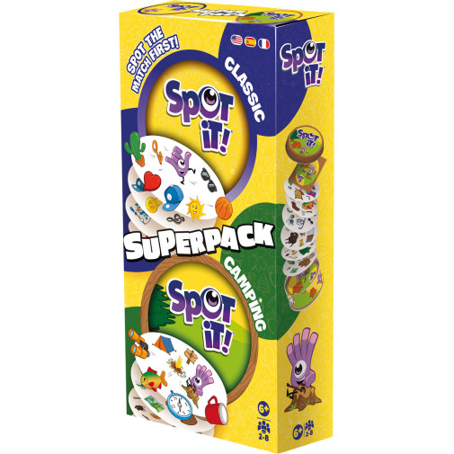 Spot it! Super Pack Classic + Camping Games