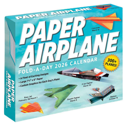 Paper Airplane Fold-A-Day 2026 Calendar