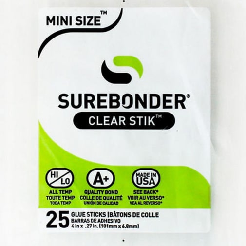 Surebonder All-Temperature Mini Glue Sticks - package of 25 (4")