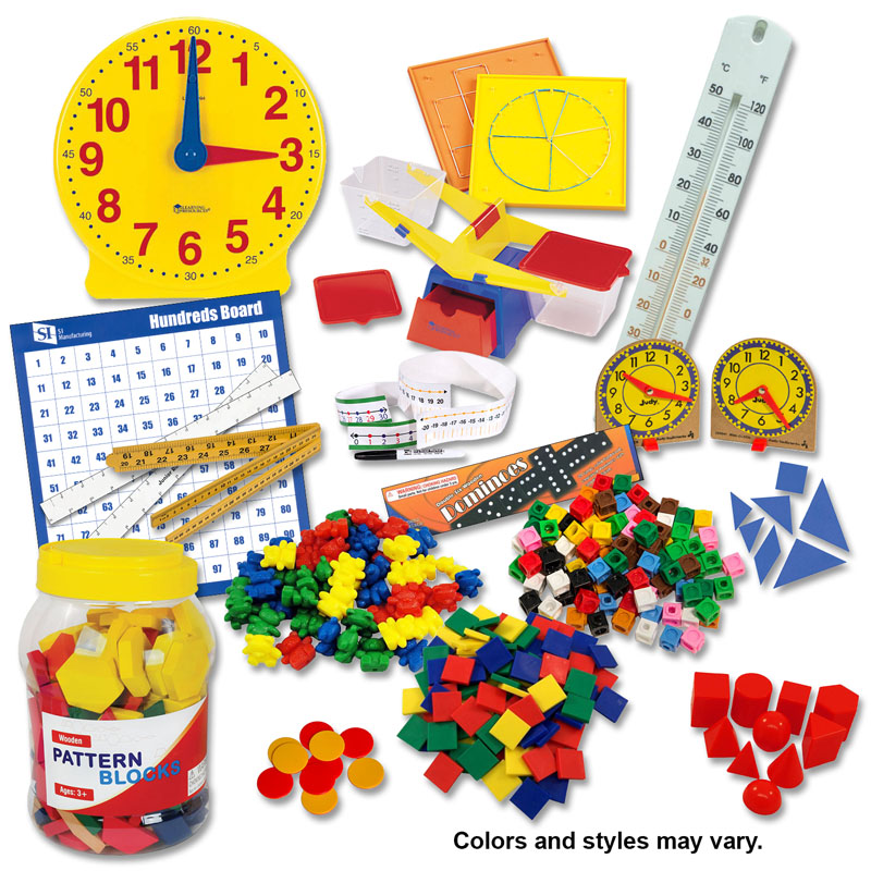 Manipulative Kit K-3 (Wooden Pattern Block Upgrade, Optional Items)