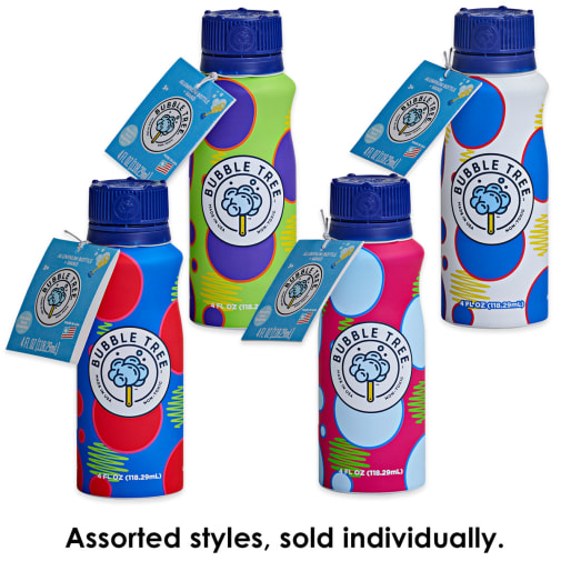 Bubble Tree Aluminum Bottle with Bubbles & Wand 4 oz