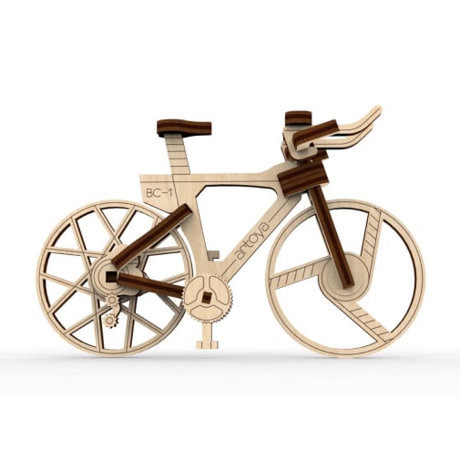 Fidget Race Bicycle Wooden Model