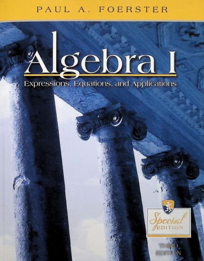 Algebra 1 Student Text by Foerster