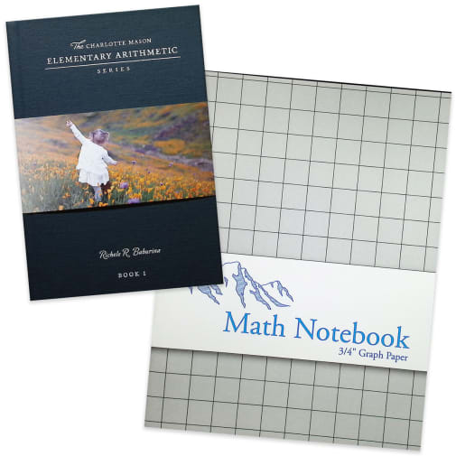 Charlotte Mason Elementary Arithmetic Book 1 with Grid Notebook