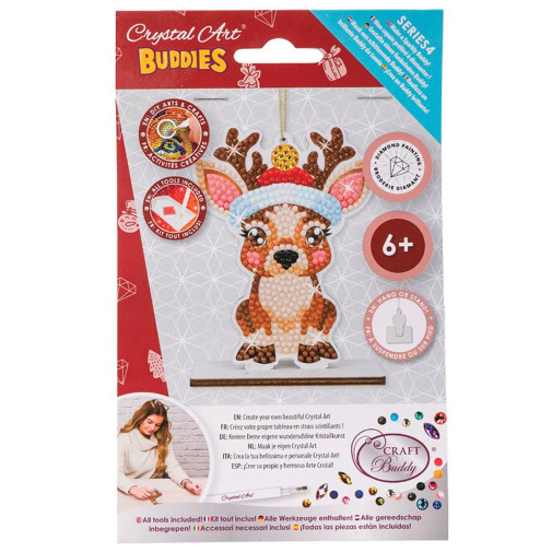 Crystal Art Ornament: Reindeer