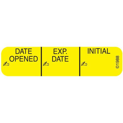 Pharmex Date Opened Advisory Label, 0.56 x 0.38 Inch MK 808166