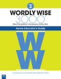 Wordly Wise 3000 Home Educator Guide Book 3 (4th Edition)