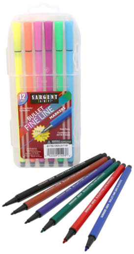 Bullet Fineline Marker Set (12 count)