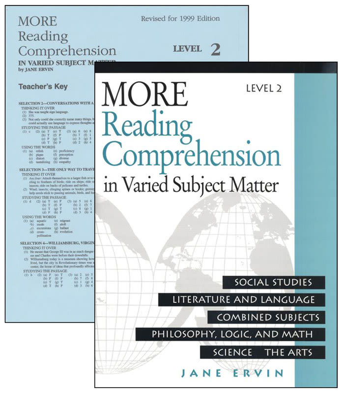 Jane Ervin More Reading Comprehension Set Level 2