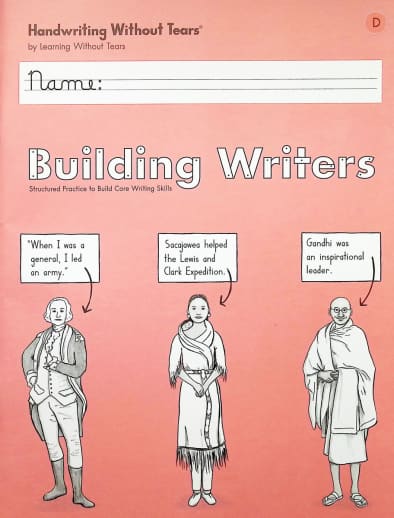 Handwriting Without Tears Building Writers Student Workbook D (Grade 3)