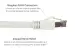 Cat8 Ethernet Patch Cable, Shielded, 40Gbps, Snagless, 7 ft, Gray