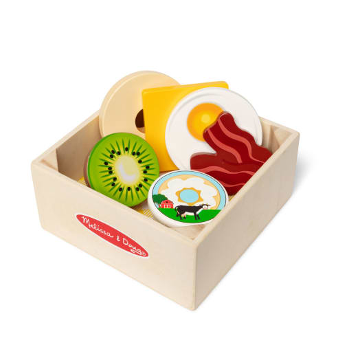 Melissa & Doug Breakfast Picnic Box Play Food Set