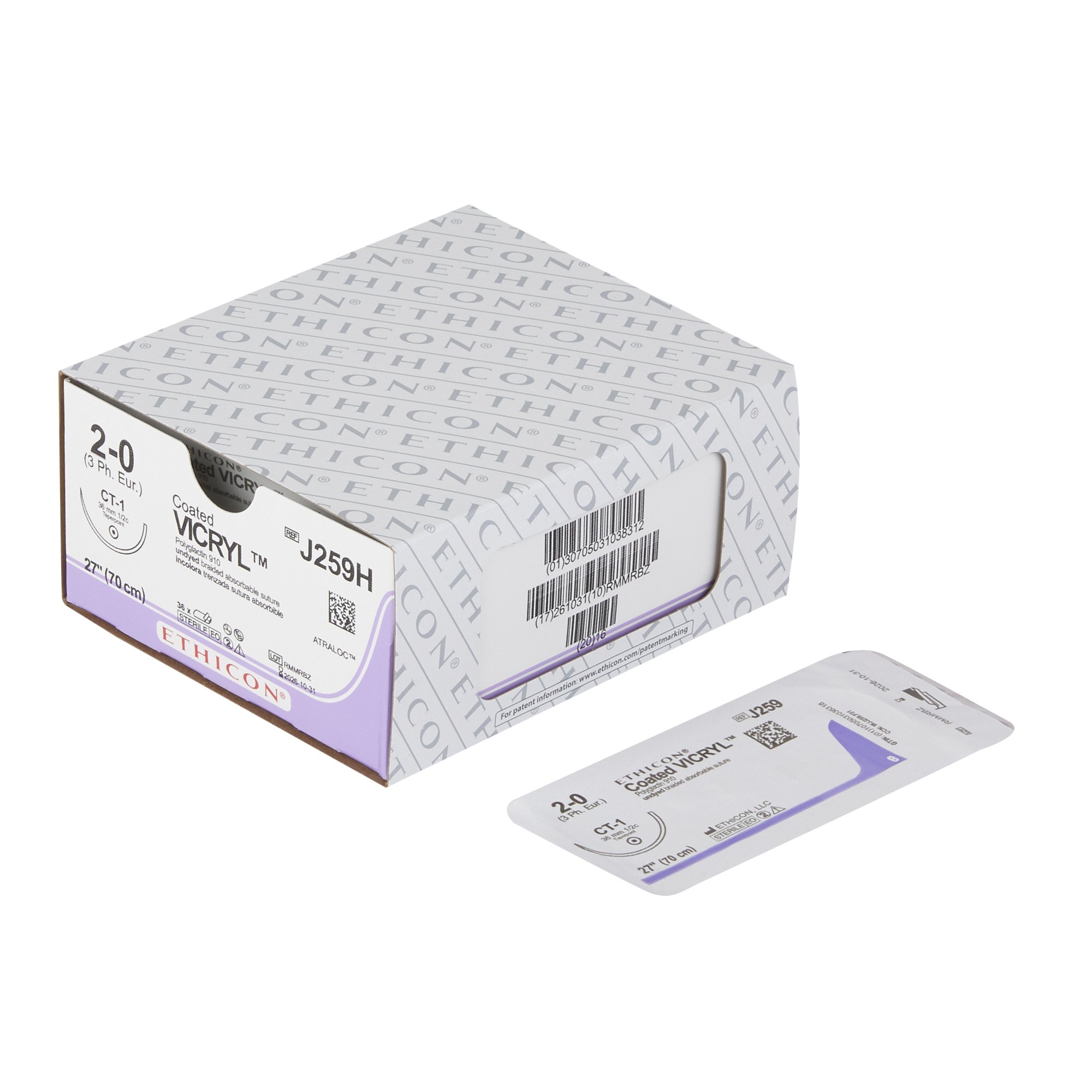Coated Vicryl Suture with Needle MK 99164