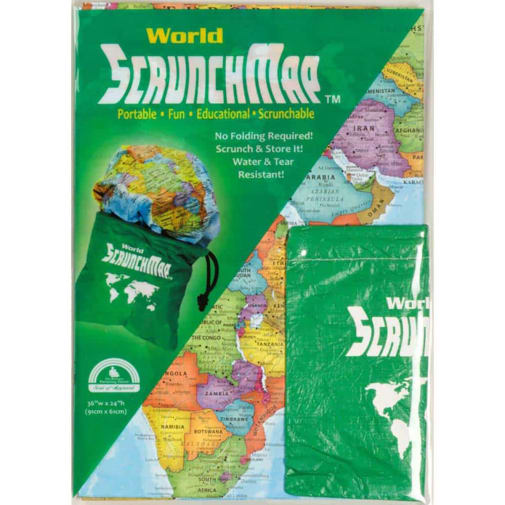 World ScrunchMap (24" x 36")