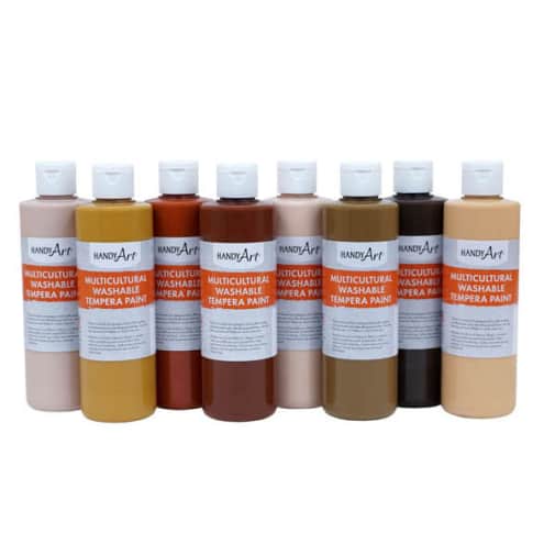 Tempera Washable Paint Multicultural Kit - 8 oz. (8 Colors)