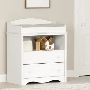 Changing Table with Drawers and Open Storage