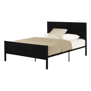 Metal-Framed Upholstered Bed Set