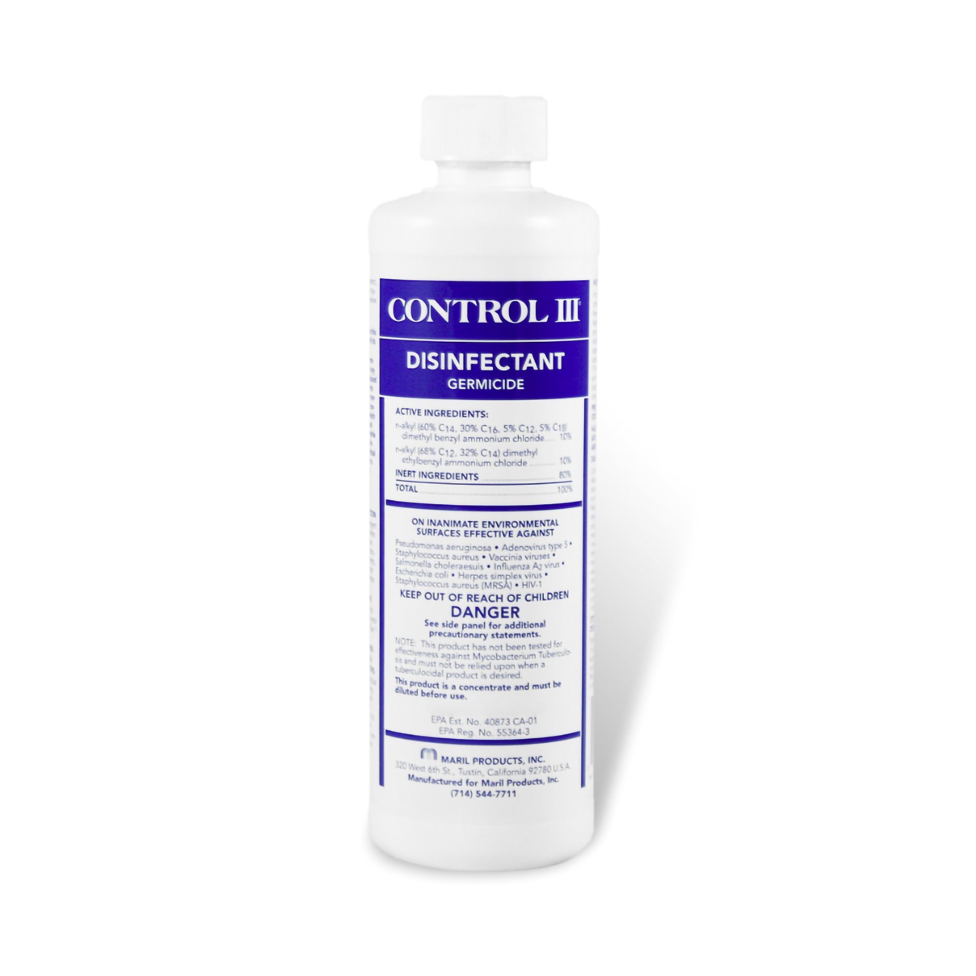 Control III Surface Disinfectant Germicide Cleaner, 16 oz. MK 484971