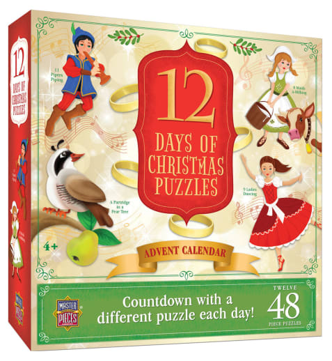 12 Days of Christmas Puzzles Advent Calendar (12 puzzles/48 pieces)