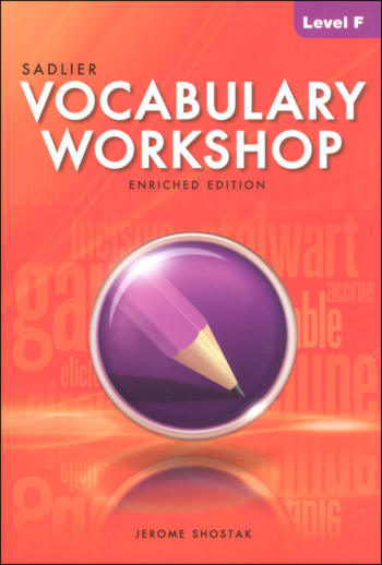 Vocabulary Workshop Enriched Student Edition Grade 11 (Level F)
