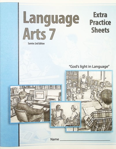 Language Arts 7 Extra Practice Sheets Sunrise 2nd Edition