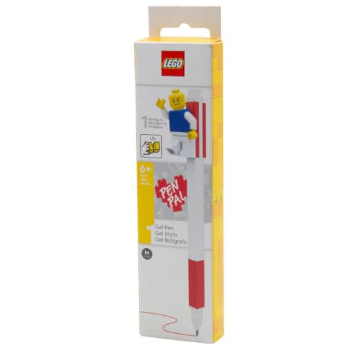Pen Pal Gel Pen with Minifigure Red