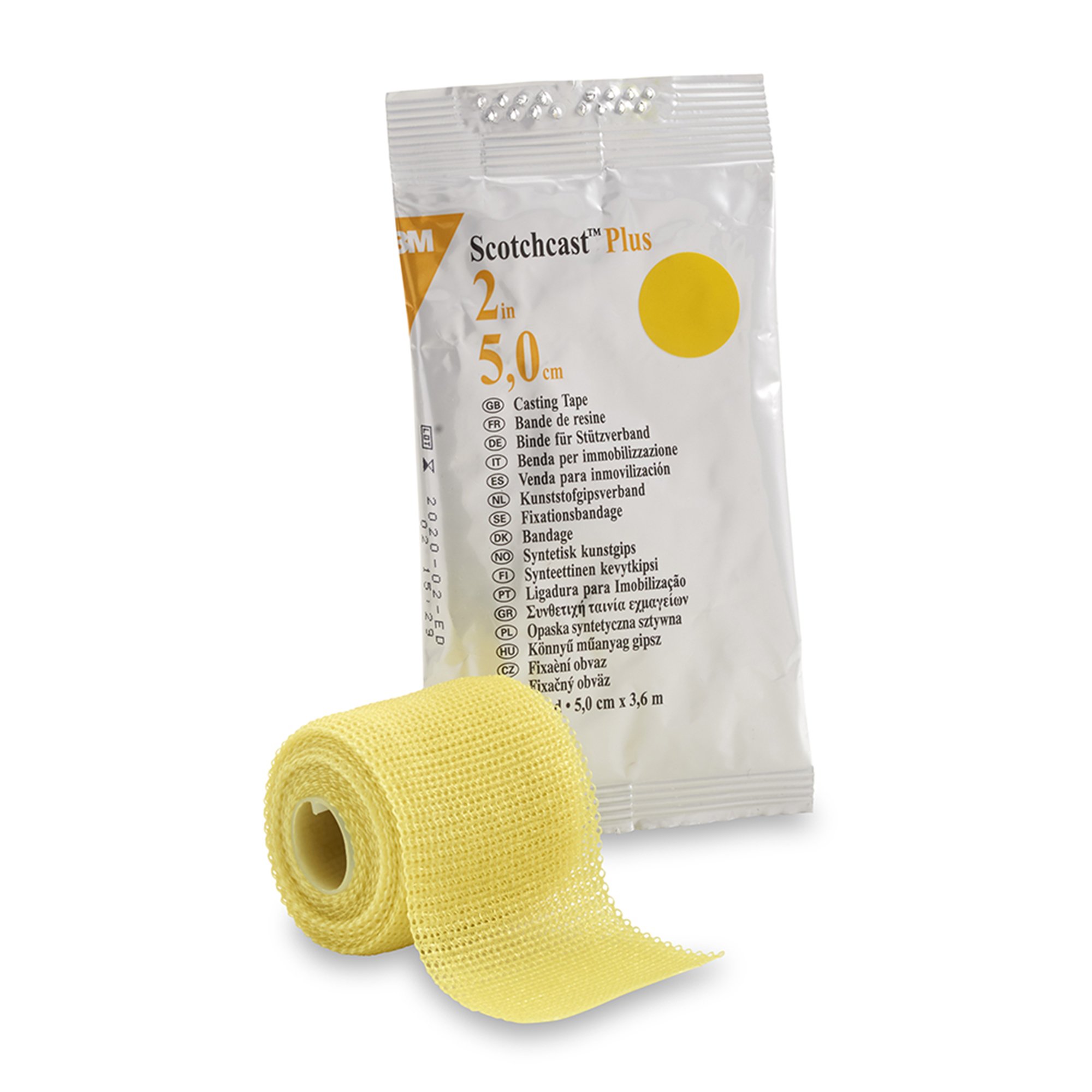 3M Scotchcast Plus Yellow Cast Tape, 2 Inch x 4 Yard MK 201239