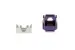 Cat6A RJ45 110 Type Keystone Jack, Purple