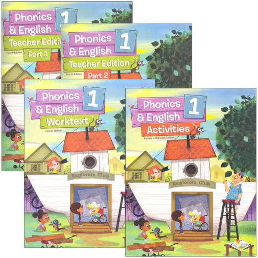 BJU Press Phonics and English 1 Home School Kit 4th Edition