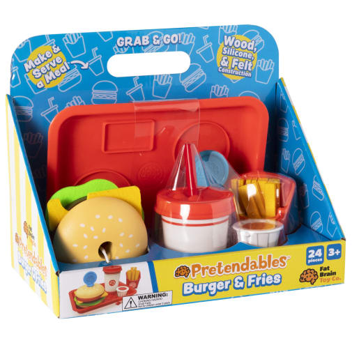 Pretendables Burger & Fries Set | Fat Brain Toys