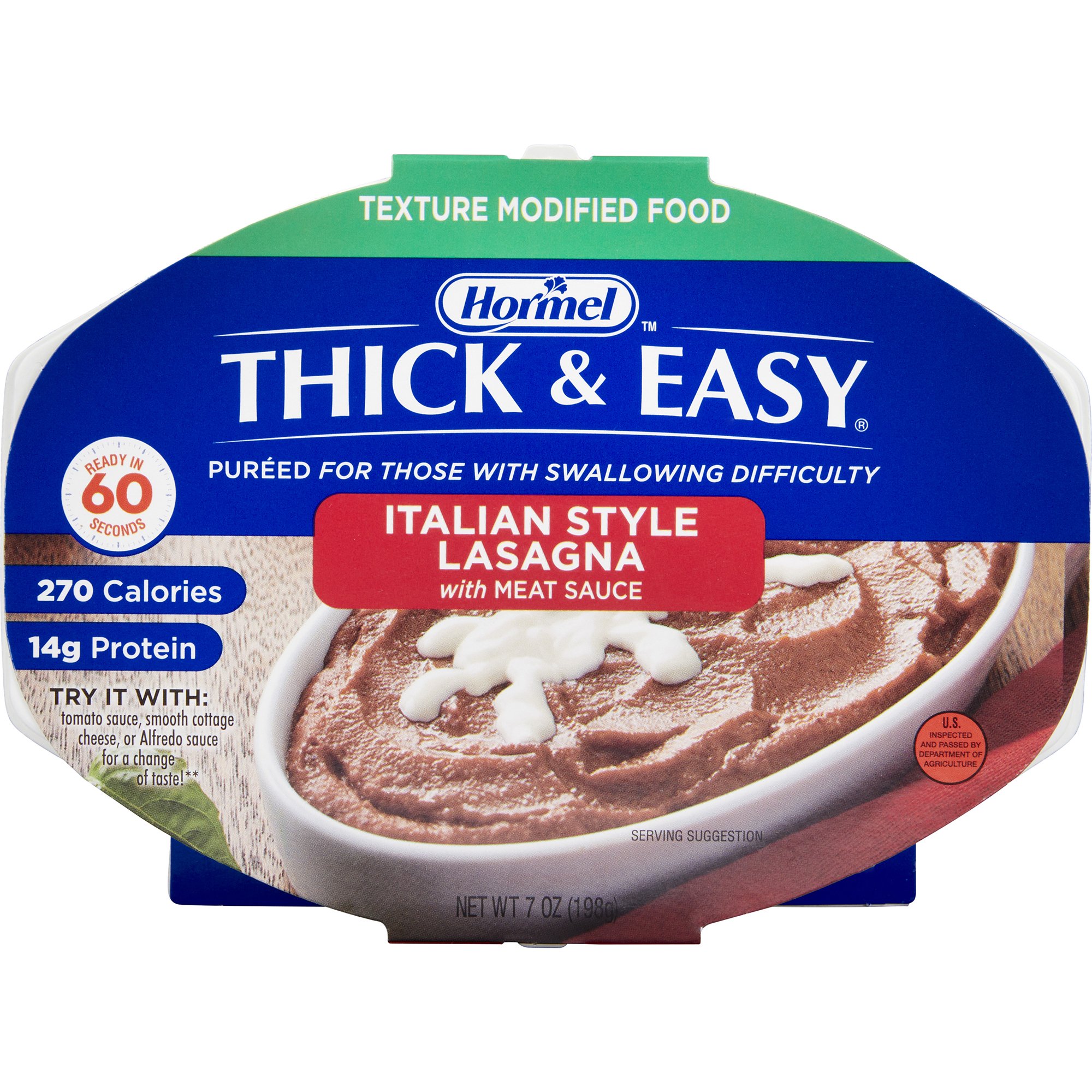 Thick & Easy Pures Italian Style Beef Lasagna Pure Thickened Food MK 797224