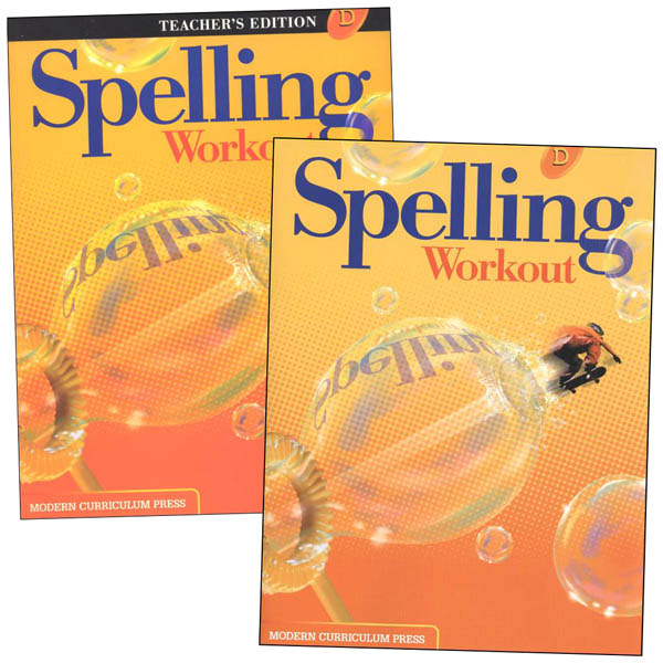 MCP Spelling Workout 2001 Homeschool Bundle D