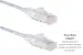 Cat6 Slim Ethernet Patch Cable, Snagless, 10 ft, White