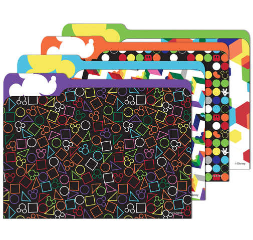 Geo Mickey File Folders