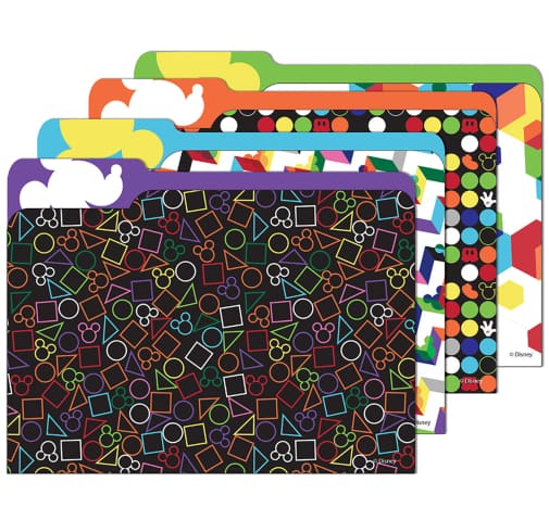 Geo Mickey File Folders