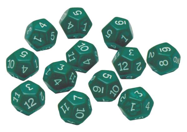 ⭐︎daidaku12⭐︎ Dodecahedra (12 Sided) Dice set of 12
