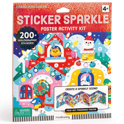 Christmas Cheer Sticker Sparkle Poster Activity Kit