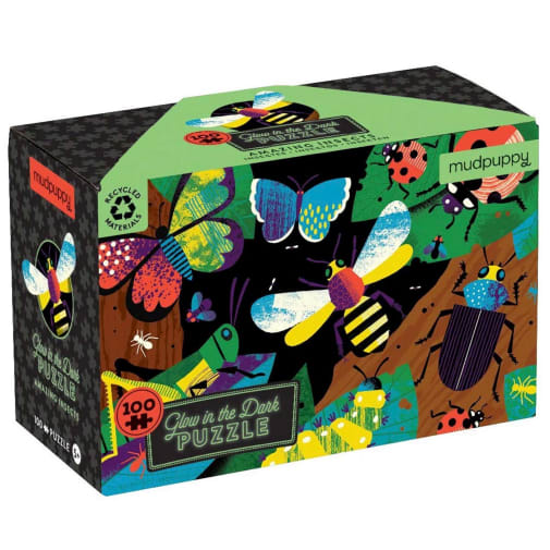 Amazing Insects Glow in the Dark Puzzle (100 pieces)