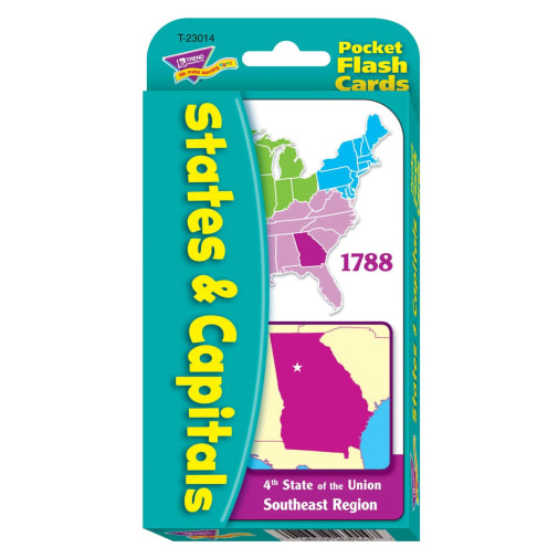 States and Capitals Pocket Flashcards