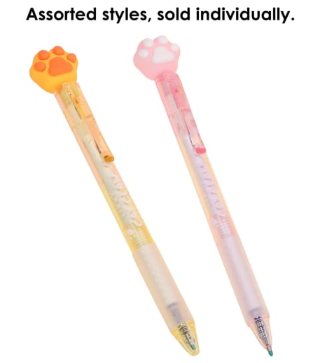 Cat Paw Retractable Gel Pen (blue ink; assorted style)