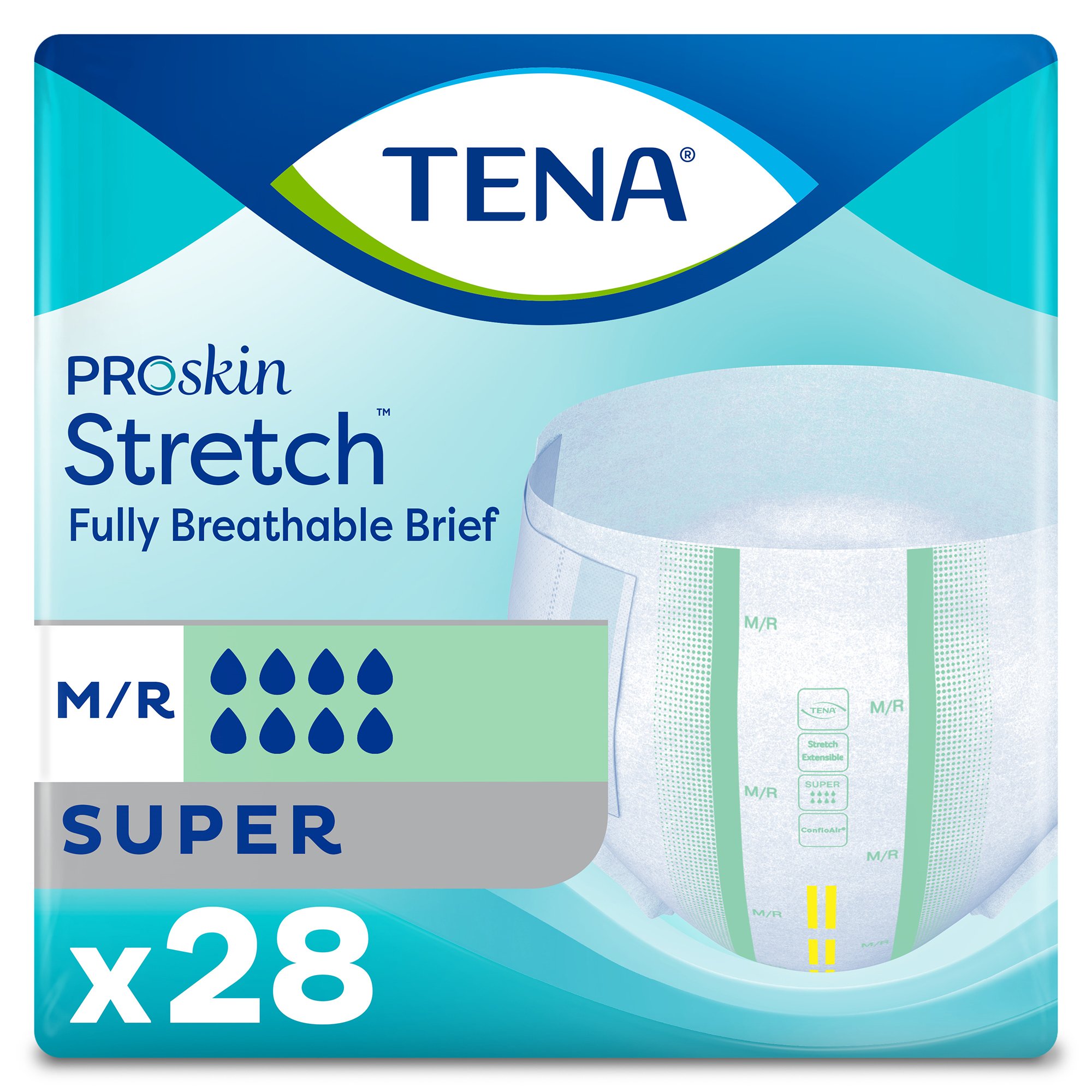 Tena ProSkin Stretch Super Incontinence Brief, Medium MK 670604