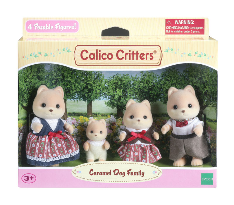 Calico Critters - Caramel Dog Family