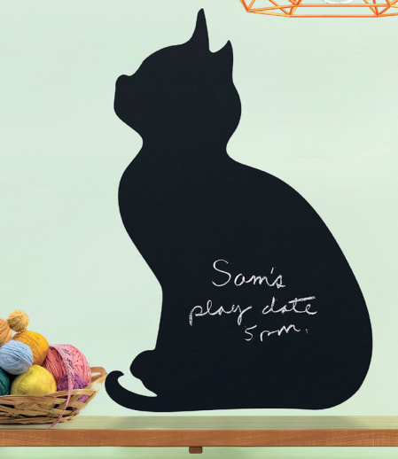Chalkboard Kitten (Peel & Stick)