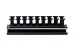 Great Lakes 2RU Horizontal Single-Sided Cable Organizer w/ Cover