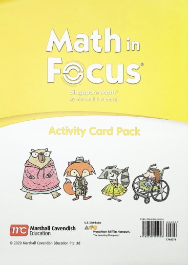 Math in Focus Teacher and Student Activity Cards Grade K